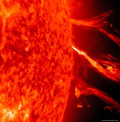 Méga-éruption solaire de classe M8.7