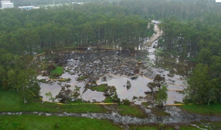  Sinkholes on Catastrophe   Cologique En Louisiane    Cause De La Fracturation