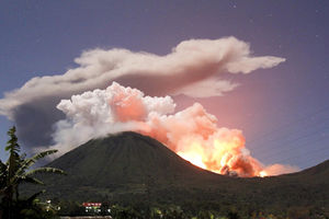 Mount Lokon volcano