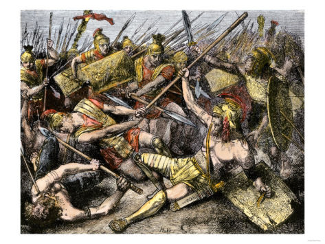 Painting-La mort de Spartacus