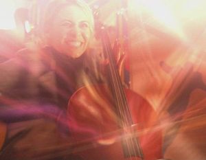 Synesthesie, woman, music and colors