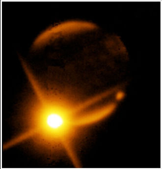 « Impact » du fragment G de la comète Shoemaker-Levy sur Jupiter.