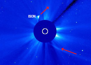 ISON a survécu à son survol autour du Soleil et est apparue après une période d’invisibilité.
