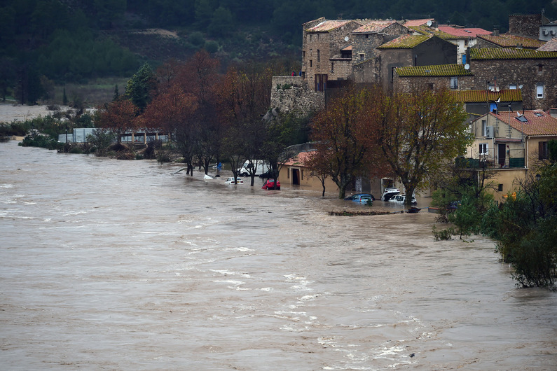 flood, Aude, France