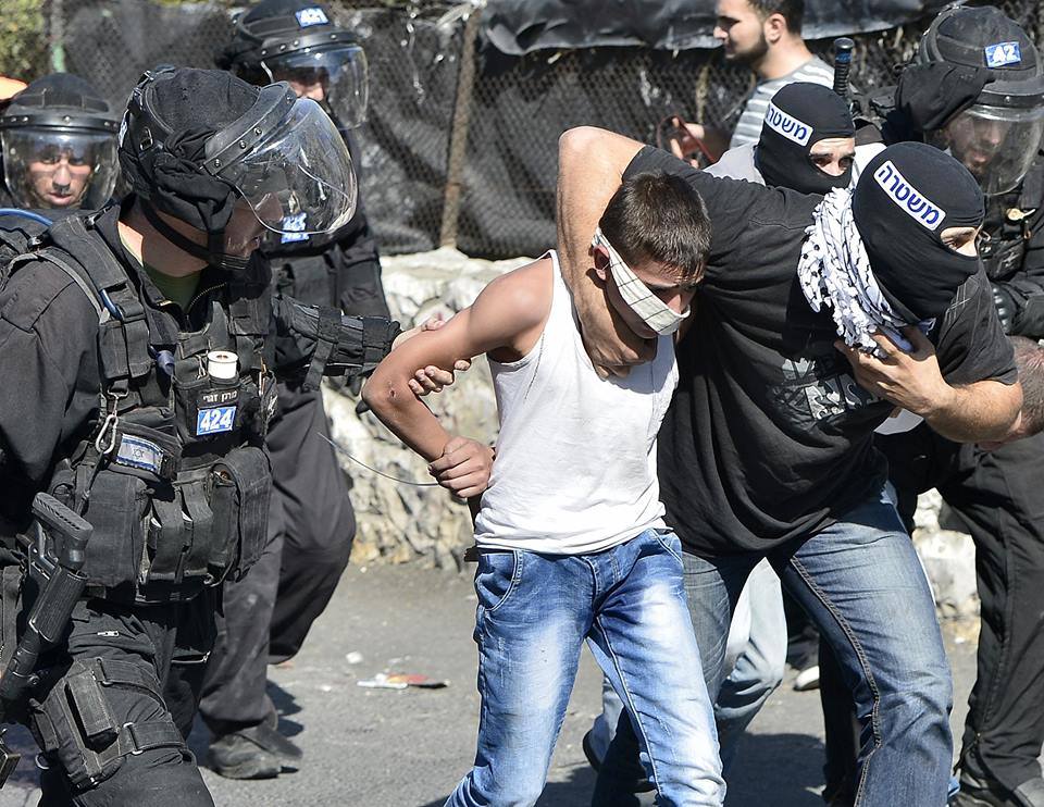 arrestations enfants palestiniens à Jerusalem