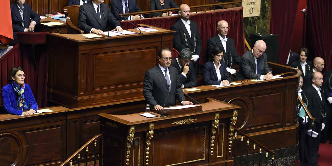 intervention du président Hollande devant le Congrès à Versailles