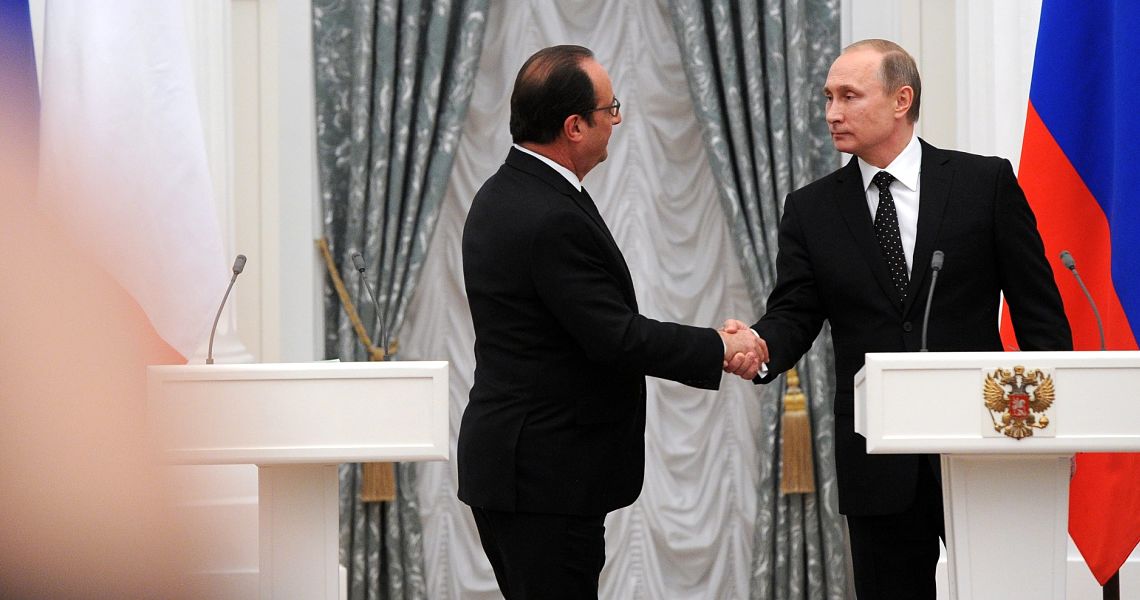 François Hollande et Vladimir Poutine, le 27 novembre.
