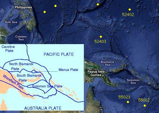 Plaques tectoniques Java / Australie
