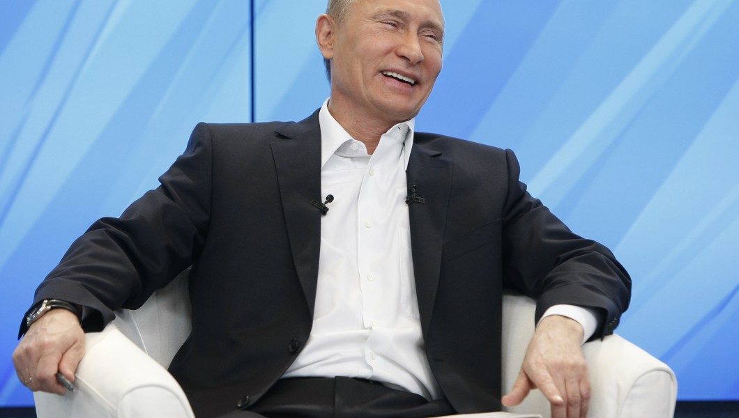 Laughing Putin