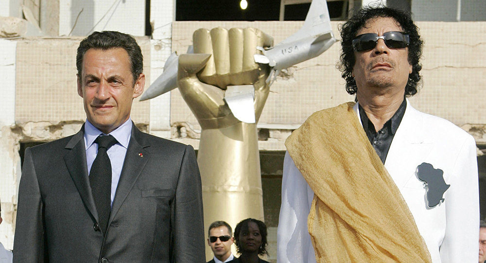 Sarkozy Kadhafi