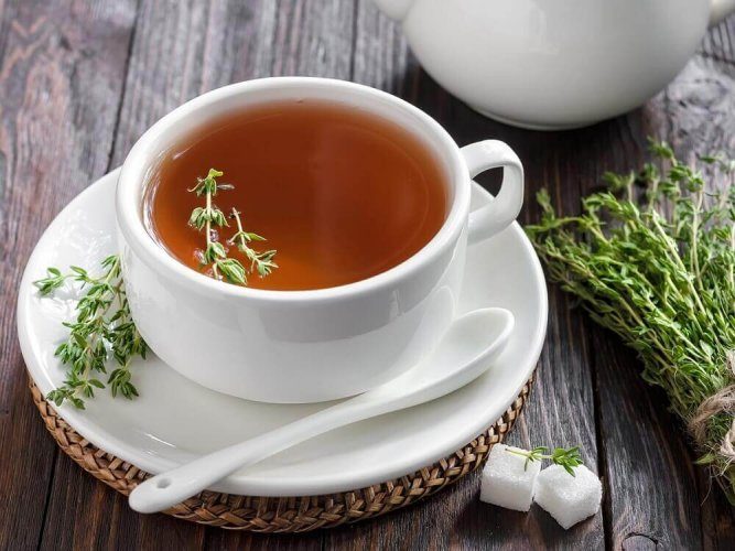 thyme, 	herbal tea