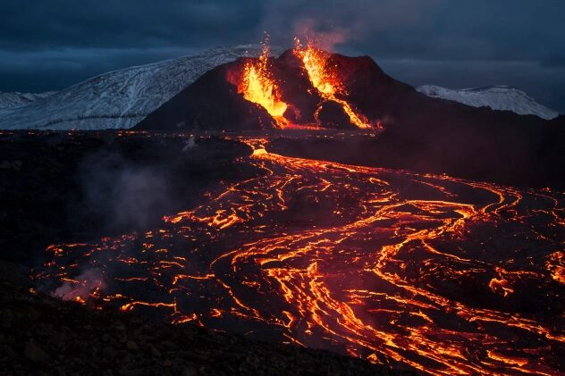 Coulées de lave Islande 2021