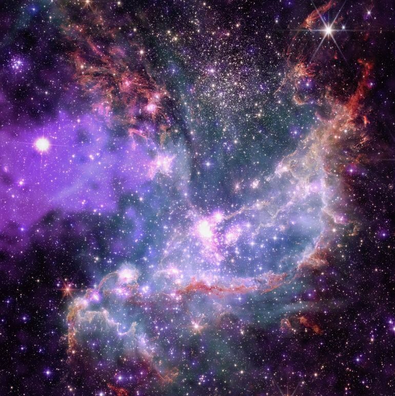 NGC 346, un amas d’étoiles dans une galaxie voisine, le Petit Nuage de Magellan