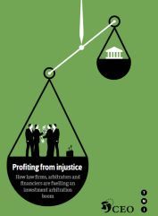 Illustration profiting from injustice