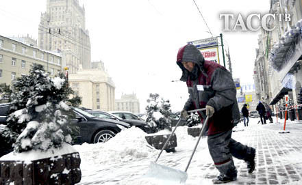 Snow storm Moscou