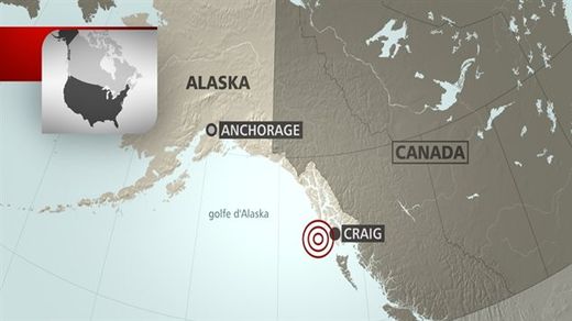 Carte de Craig en Alaska