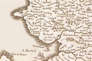 manuscrit map baie Mont Saint Michel