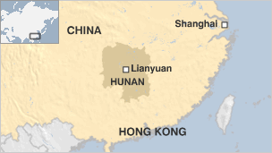 China Map région Lianuyan