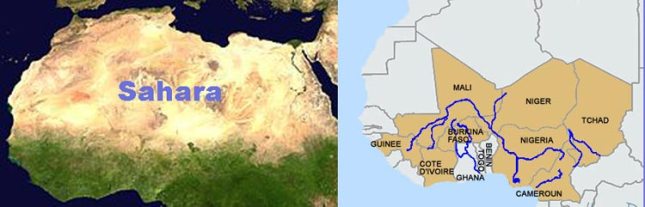 Map Sahara Mali
