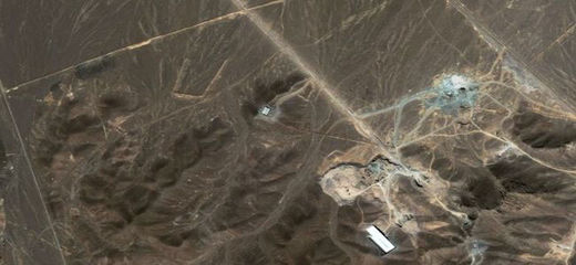 Image satellite du site de Fordo en Iran