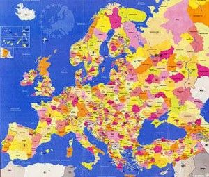 Carte des régions éditée en 2002 par l’Assemblée des Régions d’Europe
