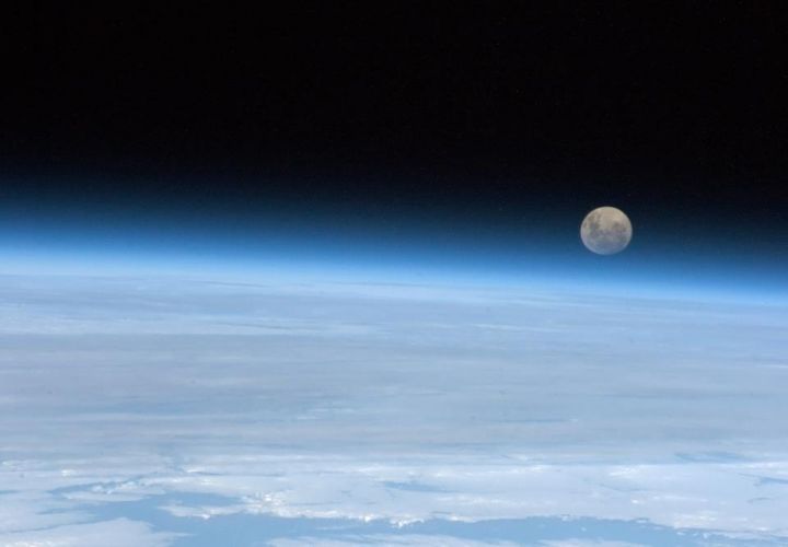 La Lune vue de l'ISS