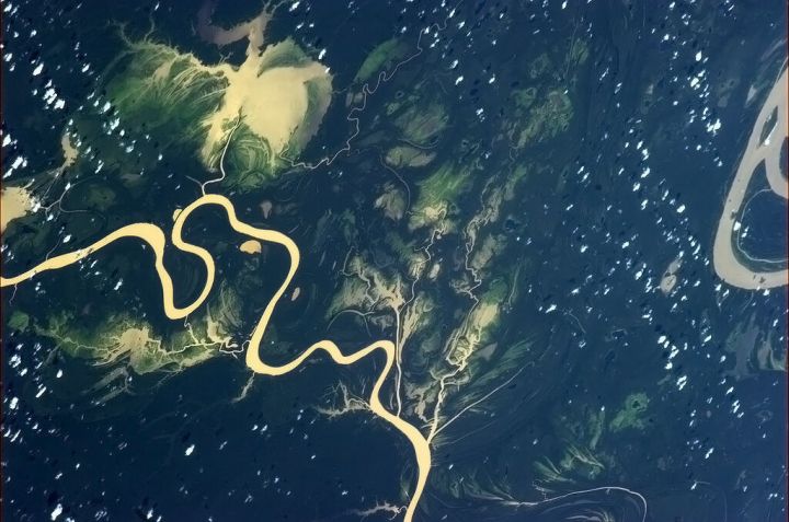 Bassin amazonien vu de l'ISS