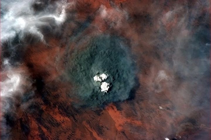 Incendies Australie vu de l'ISS