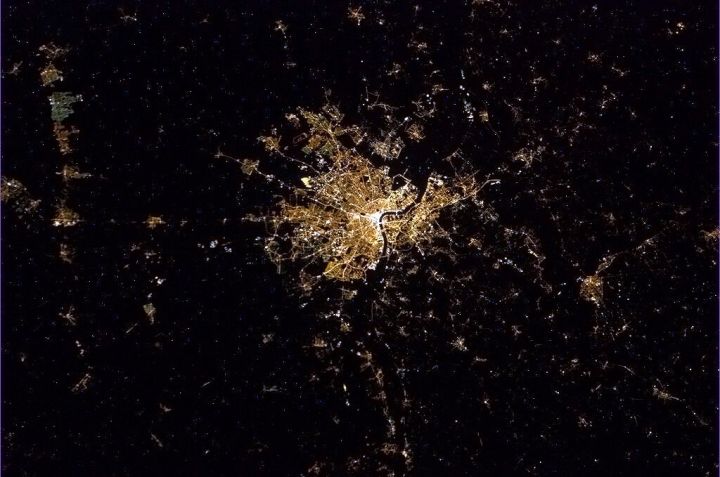 Bordeaux vue de l'ISS