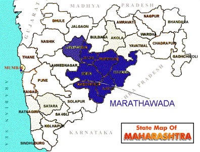 Maharashtra map Inde
