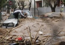 Inondations Athènes Grèce 22.02.2013
