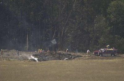 Shanksville, lieu supposé du crash du vol 93, le 11 septembre 2001