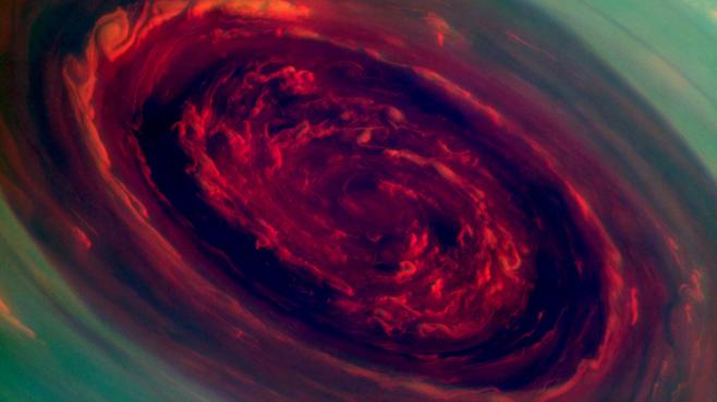 Enorme tempete sur Saturne, avril 2013