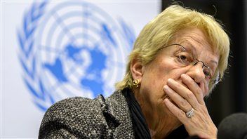 Carla del Ponte, membre de la commission d'enquête indépendante de l'ONU sur les violences en Syrie.