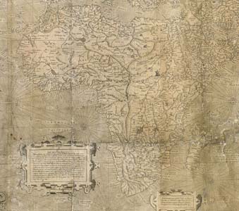 L' Afrique selon Mercator en 1569
