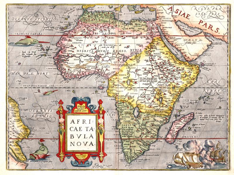 Une carte hollandaise de l'Afrique, 1570