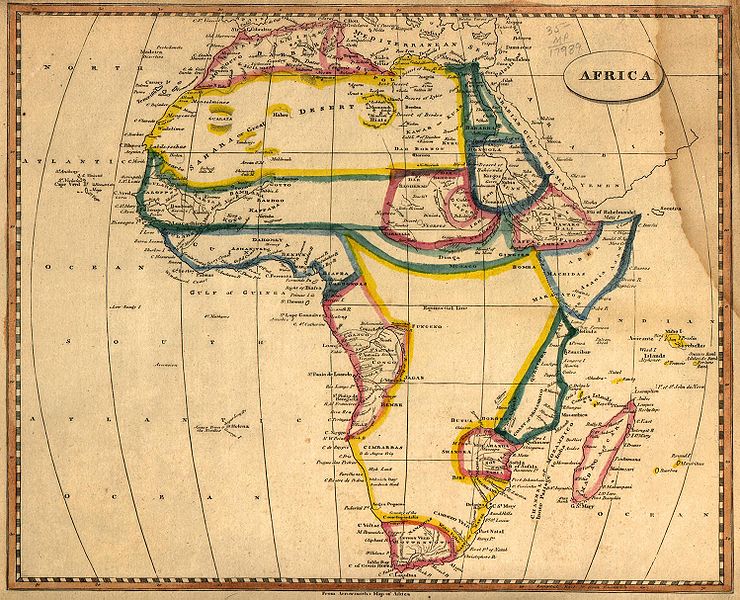 Africa map 1812