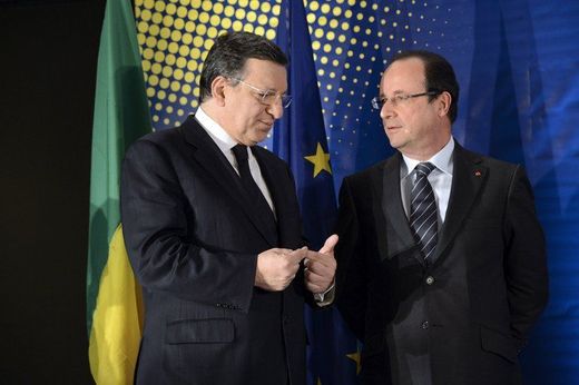 François Hollande et José-Manuel Barroso