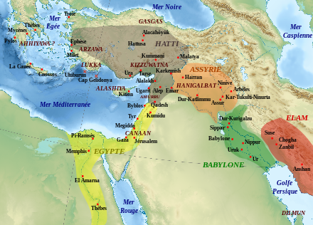 Carte Moyen-Orient, Antiquité