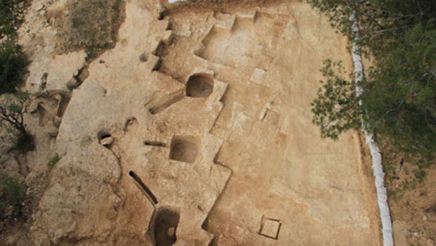 Vue aérienne du bain rituel -Jérusalem Israel Antiquities Authority