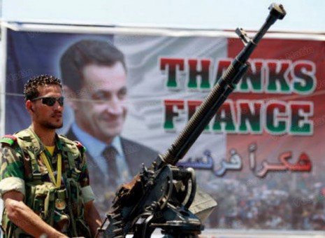 Effigie de Sarkozy en Libye
