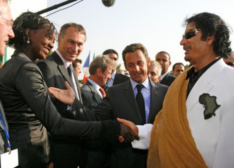 Kadhafi, Sarkozy