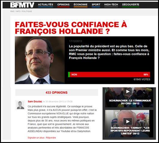 BFMTV faites-vous confiance à François Hollande