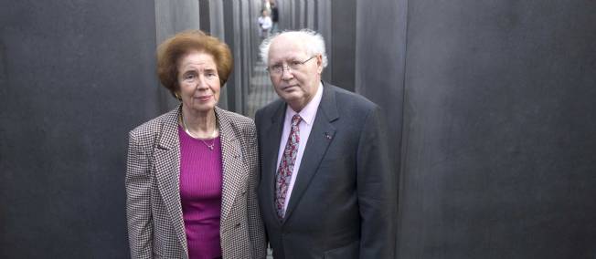 Beate et Serge Klarsfeld, ici au mémorial de l'Holocauste à Berlin