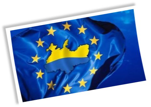 Drapeau Ukraine Union européenne