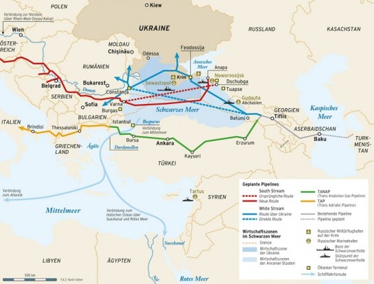 Carte pipeline gazoduc Ukraine