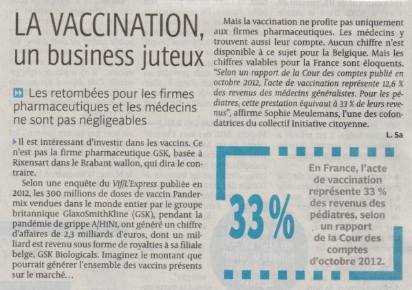 Presse article vaccins