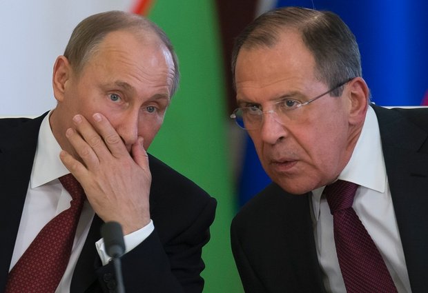 Vladimir Poutine et Sergueï Lavrov