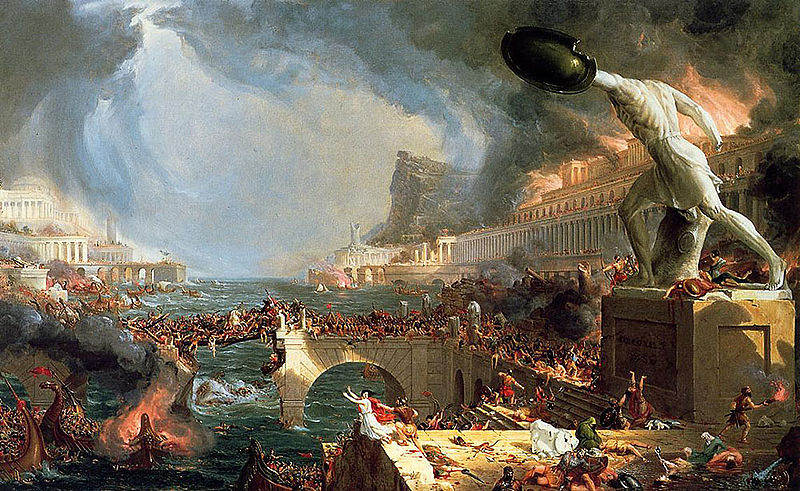 « La destruction, la course de l'Empire », par Thomas Cole