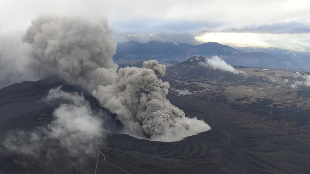 Mount Aso Volcano Eruption